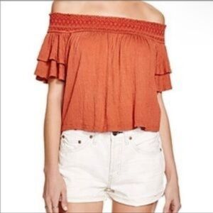 Free people santorini off the shoulder blouse